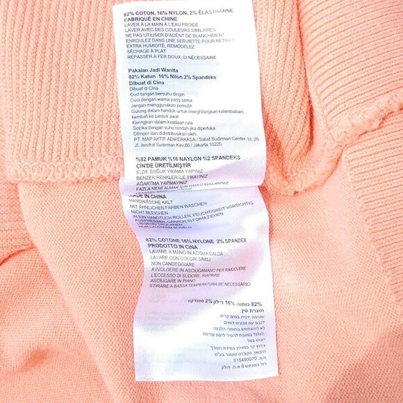 ATTRACTIVE SKECHERS Rollerskating Sweater Women's Size Medium PEACH Arm Stripes - Picture 7 of 7